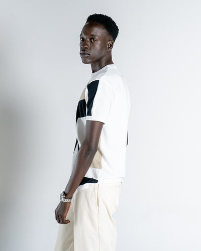 Geometric crew neck knitted T-Shirt